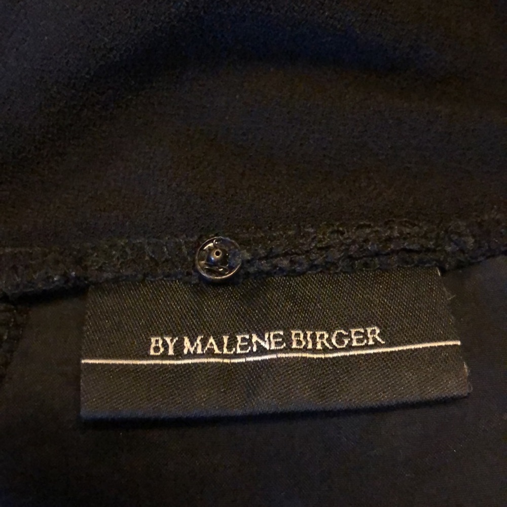 MALENE BIRGER Open Back Black Silliana Dress LBD Little Black Dress Sz M - Picture 10 of 10